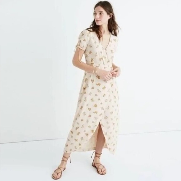 Madewell Dresses & Skirts - Madewell Magdalena Silk Wrap Maxi Dress size 0